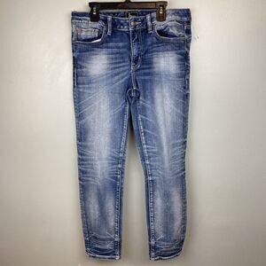 Remix by rock revival jeans women's 29x26 blue Stonewash ankle skinny